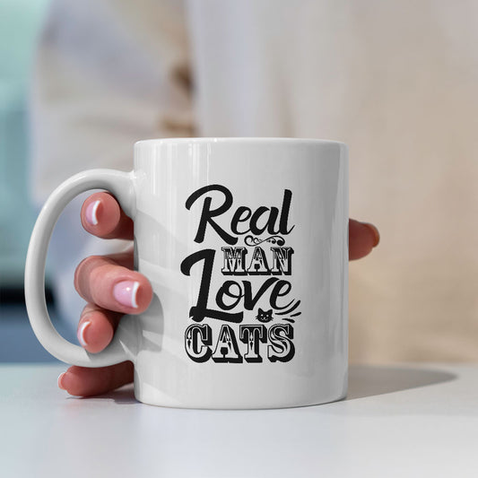 Real Man Love Cats Coffee Mug at $13.95 found at Personalizedpetlovergifts