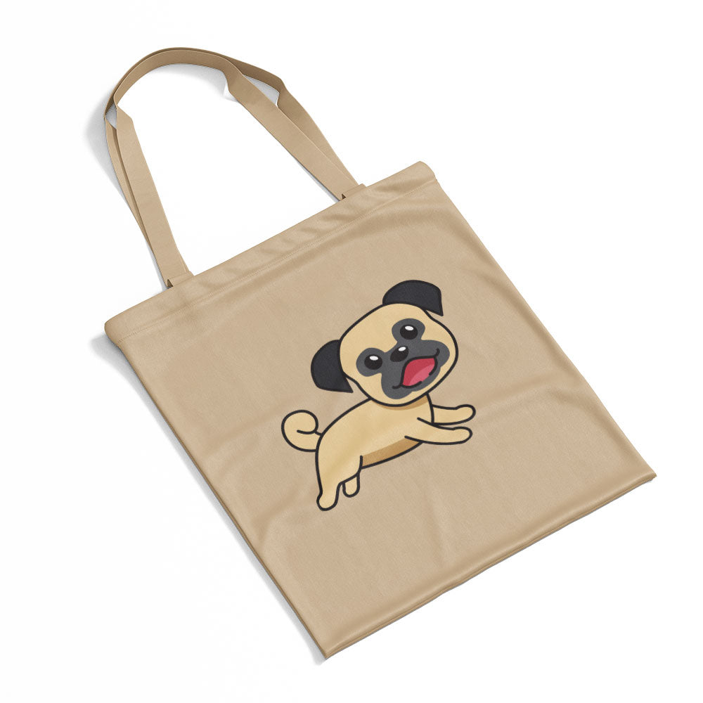 Running Pug Puppy Totes at $22.95 found at Personalizedpetlovergifts