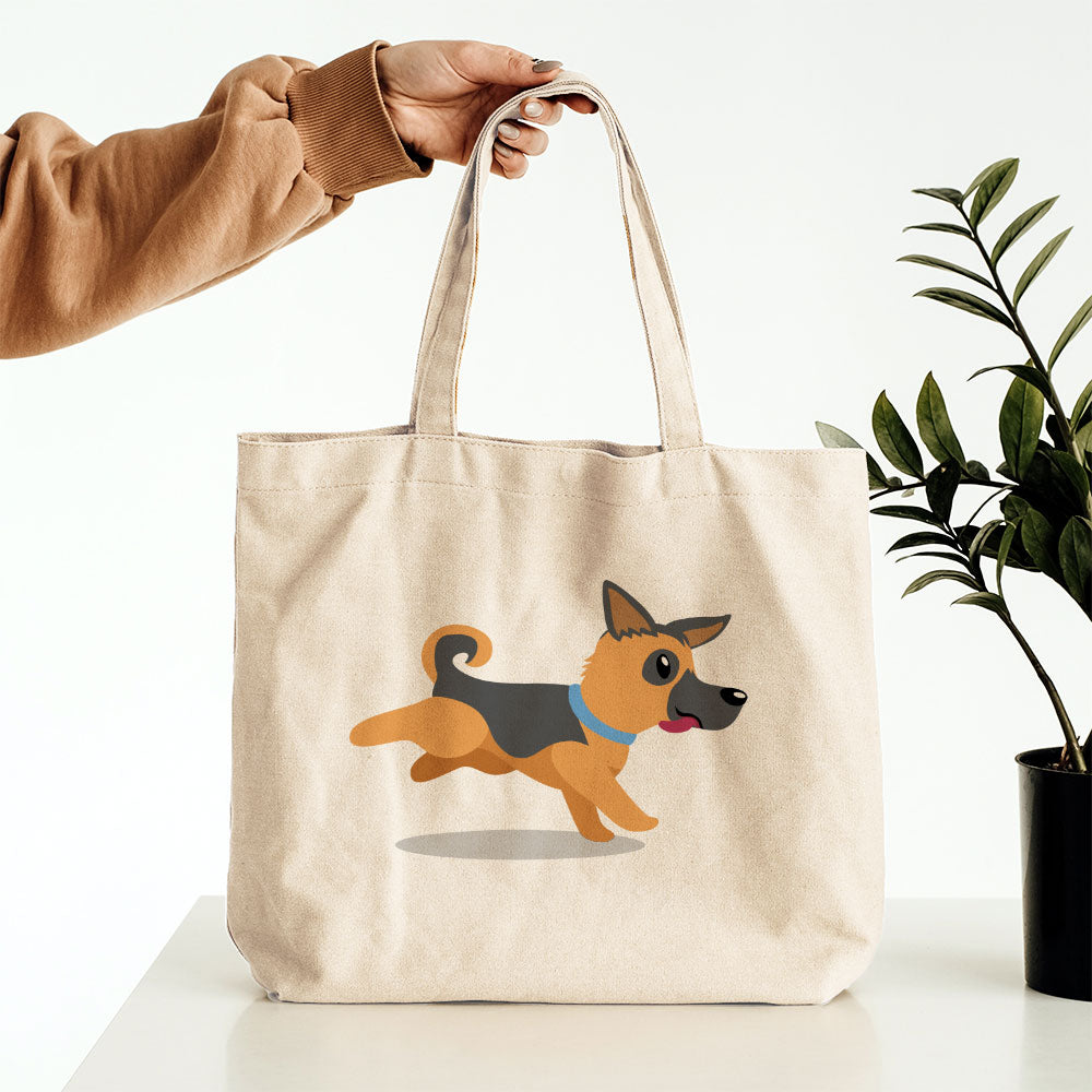 Running Shepard Puppy Totes at $22.95 found at Personalizedpetlovergifts