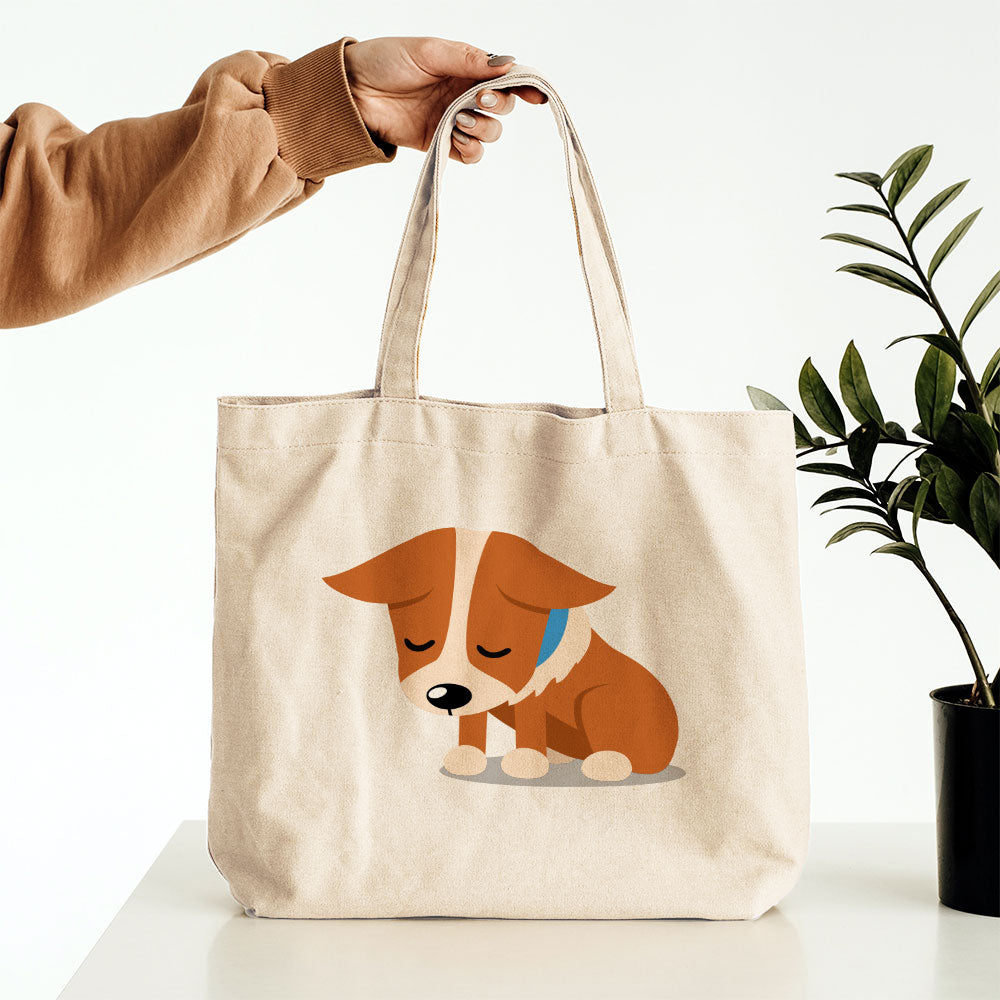 Sad Shiba Puppy Totes at $22.95 found at Personalizedpetlovergifts