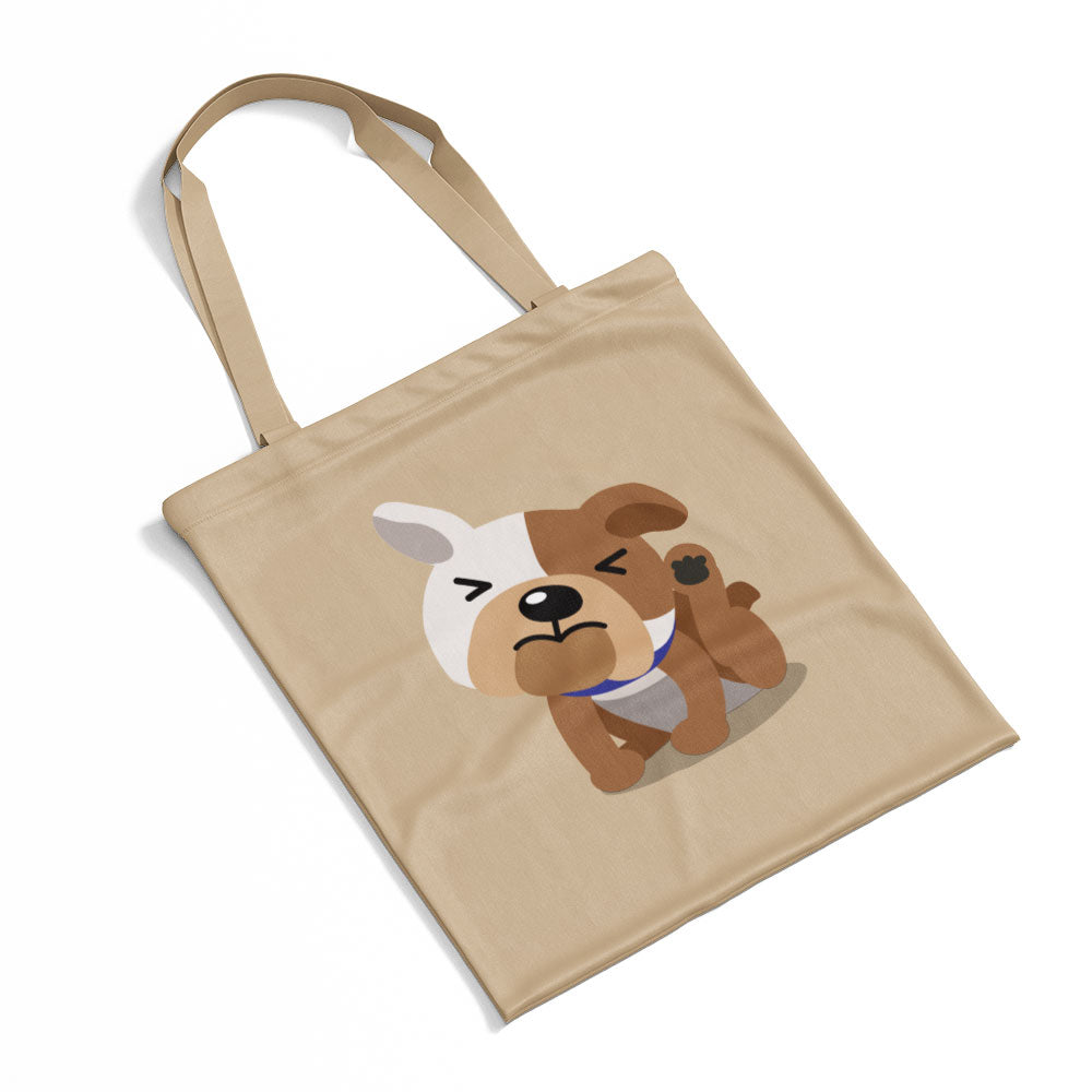 Scratching Bulldog Totes at $22.95 found at Personalizedpetlovergifts