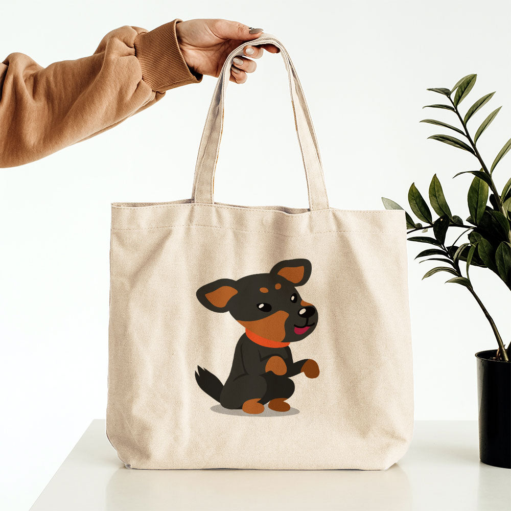 Sitting Doberman Puppy Totes at $22.95 found at Personalizedpetlovergifts