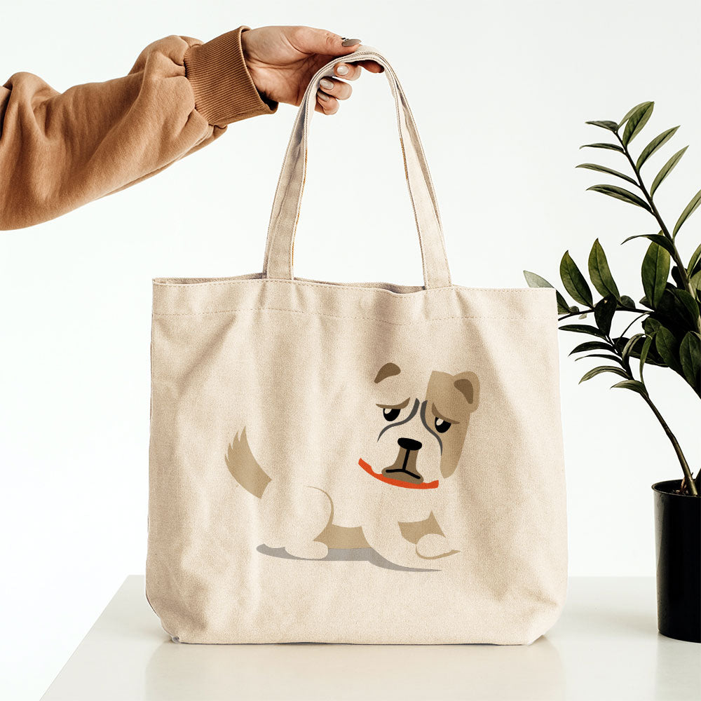 Sitting Dog Carton Totes at $22.95 found at Personalizedpetlovergifts