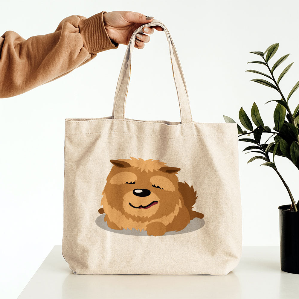 Sitting Fuzzy Dog Totes at $22.95 found at Personalizedpetlovergifts