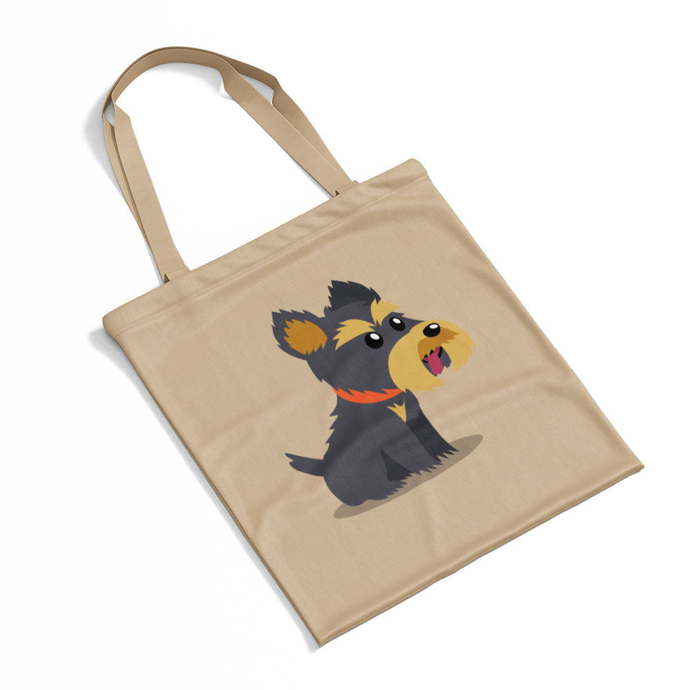 Sitting Terrior Puppy Totes at $22.95 found at Personalizedpetlovergifts