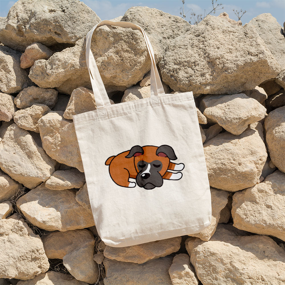 Sleeping Pitbull Totes at $22.95 found at Personalizedpetlovergifts