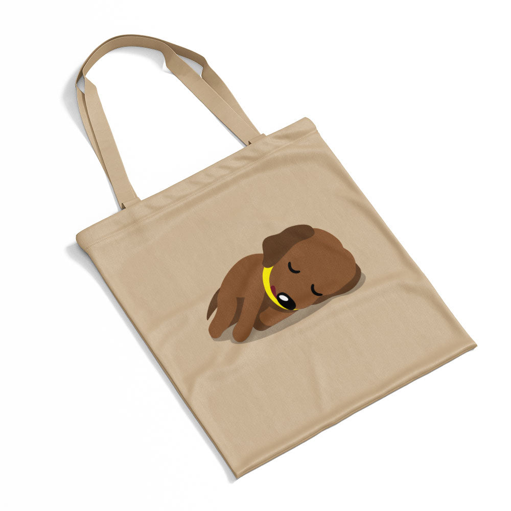 Sleeping labrador Puppy Totes at $22.95 found at Personalizedpetlovergifts