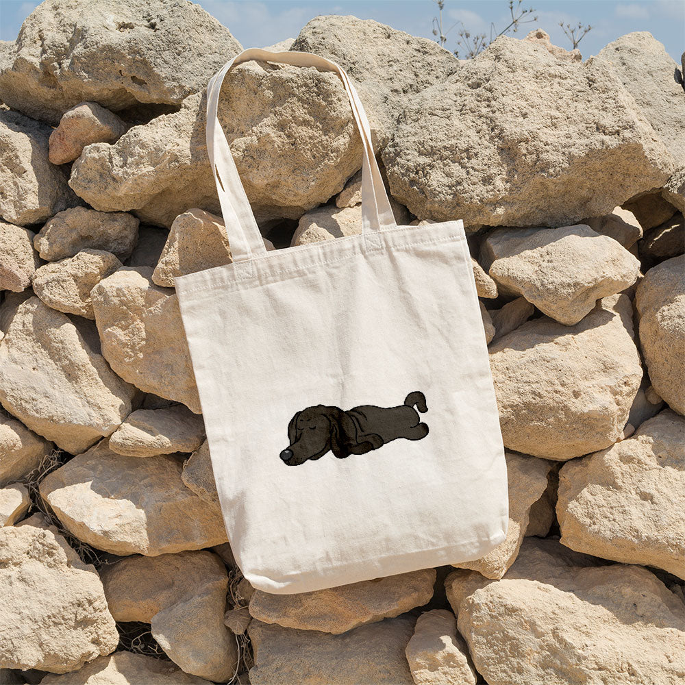 Sleepy Lazy Dog Afghan Hound Black Tan Totes at $22.95 found at Personalizedpetlovergifts