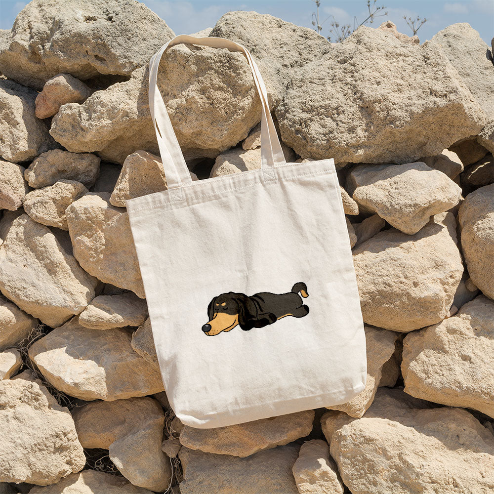 Sleepy Lazy Dog Afghan Hound Black Totes at $22.95 found at Personalizedpetlovergifts