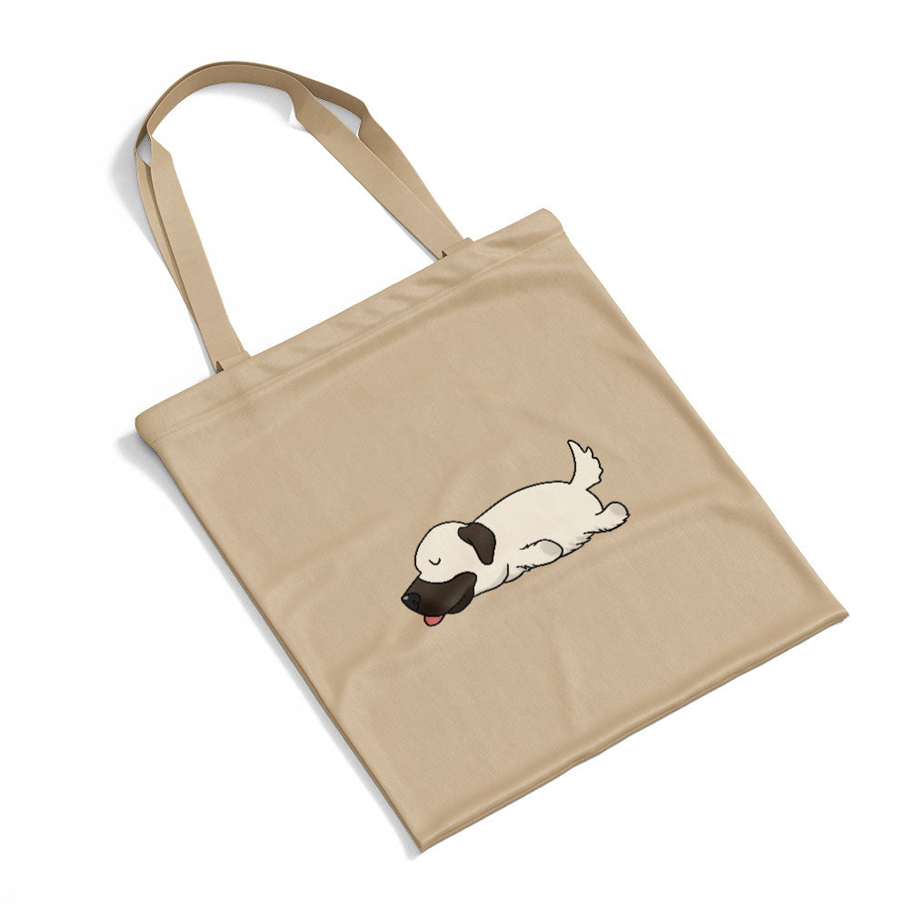 Sleepy Lazy Dog Anatolian Shepherd White Totes at $22.95 found at Personalizedpetlovergifts