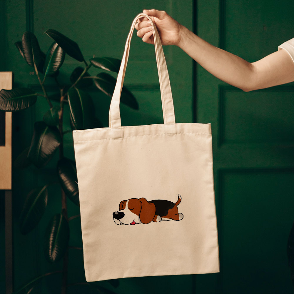 Sleepy Lazy Dog Beagle Chocolate Totes at $22.95 found at Personalizedpetlovergifts