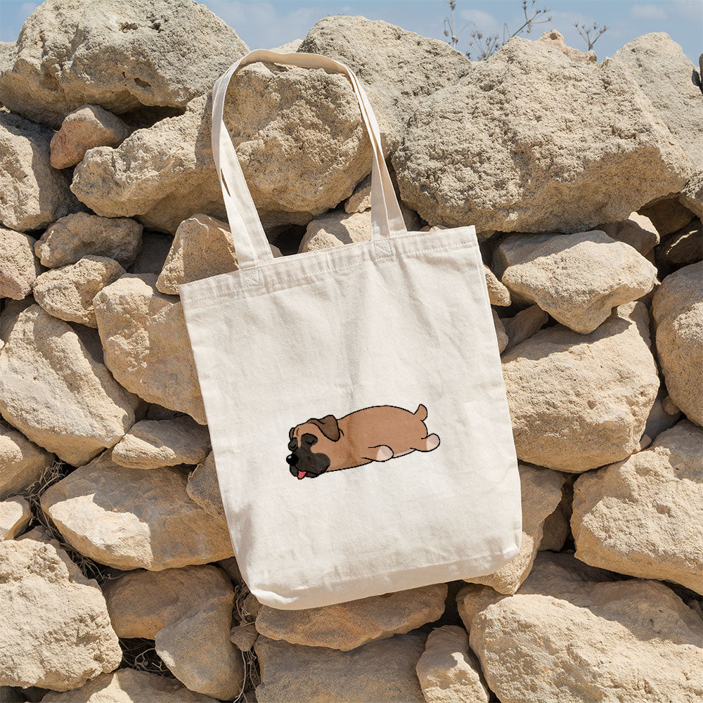 Sleepy Lazy Dog Boerboel Red Totes at $22.95 found at Personalizedpetlovergifts