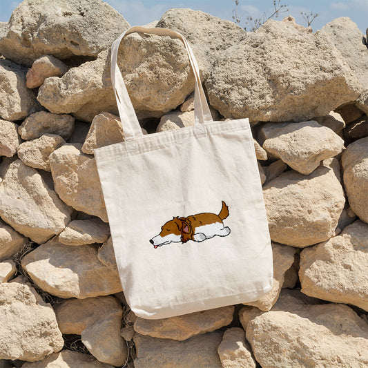 Sleepy Lazy Dog Borzoi Brown Totes at $22.95 found at Personalizedpetlovergifts