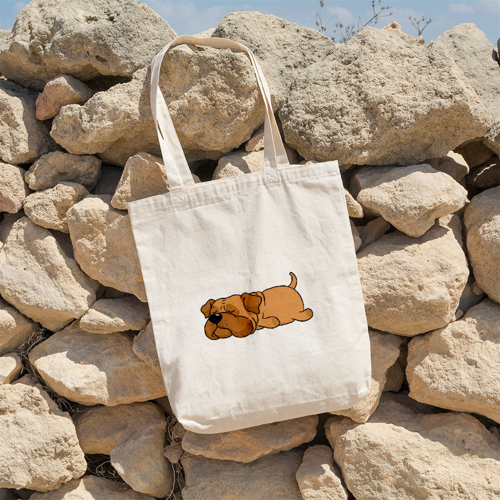 Sleepy Lazy Dog Bullmastiff Red Brown Totes at $22.95 found at Personalizedpetlovergifts