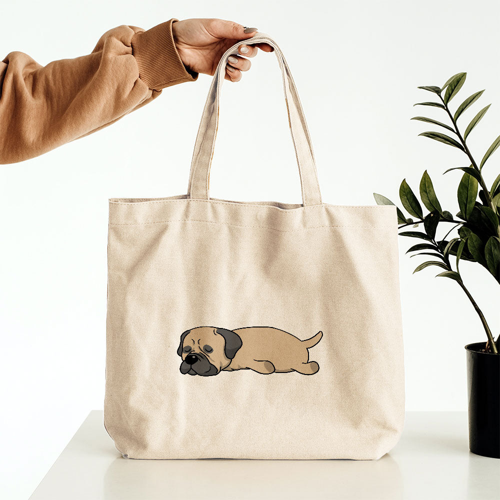 Sleepy Lazy Dog Bullmastiff Tan Totes at $22.95 found at Personalizedpetlovergifts