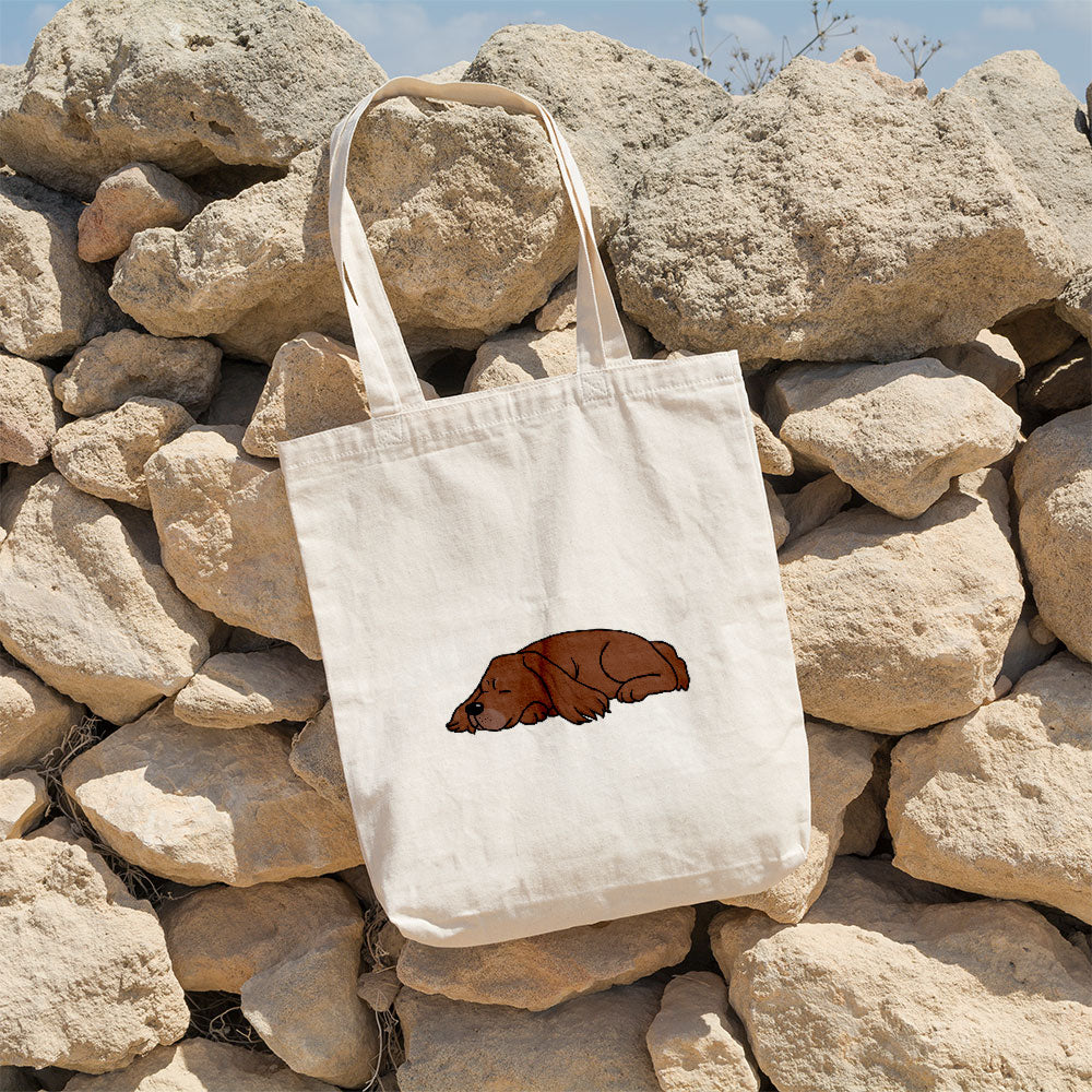 Sleepy Lazy Dog Cocker Spaniel Chocolate Totes at $22.95 found at Personalizedpetlovergifts