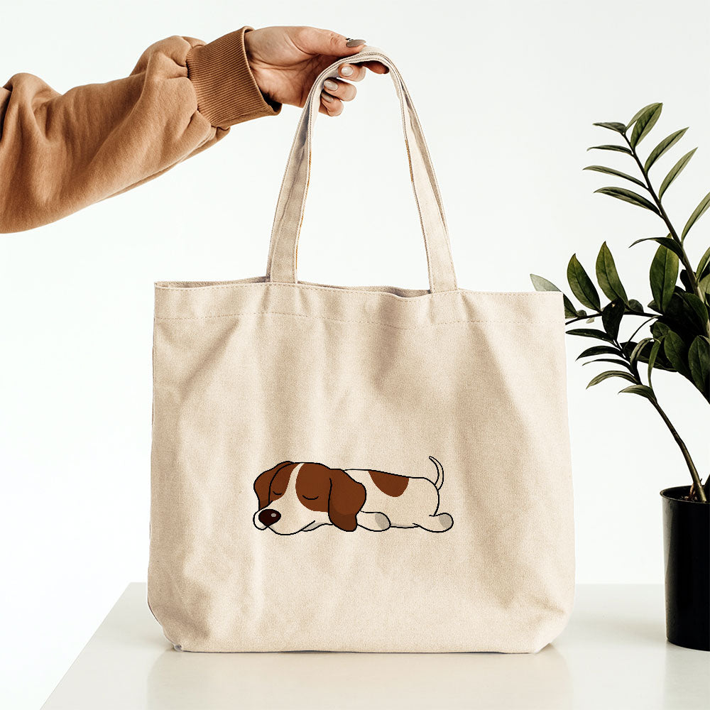 Sleepy Lazy Dog English Pointer Red Totes at $22.95 found at Personalizedpetlovergifts