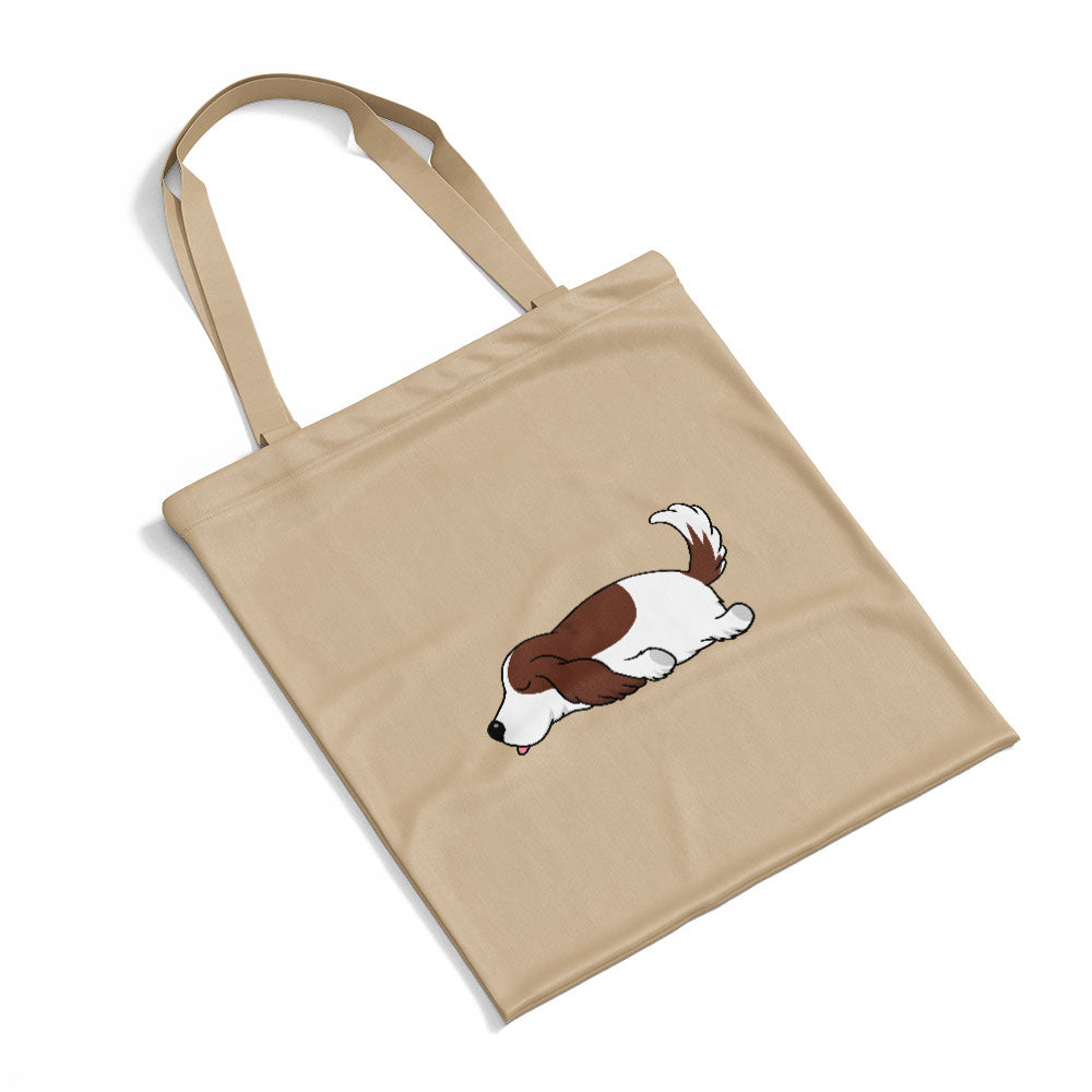 Sleepy Lazy Dog Irish Setter Merle Totes at $22.95 found at Personalizedpetlovergifts