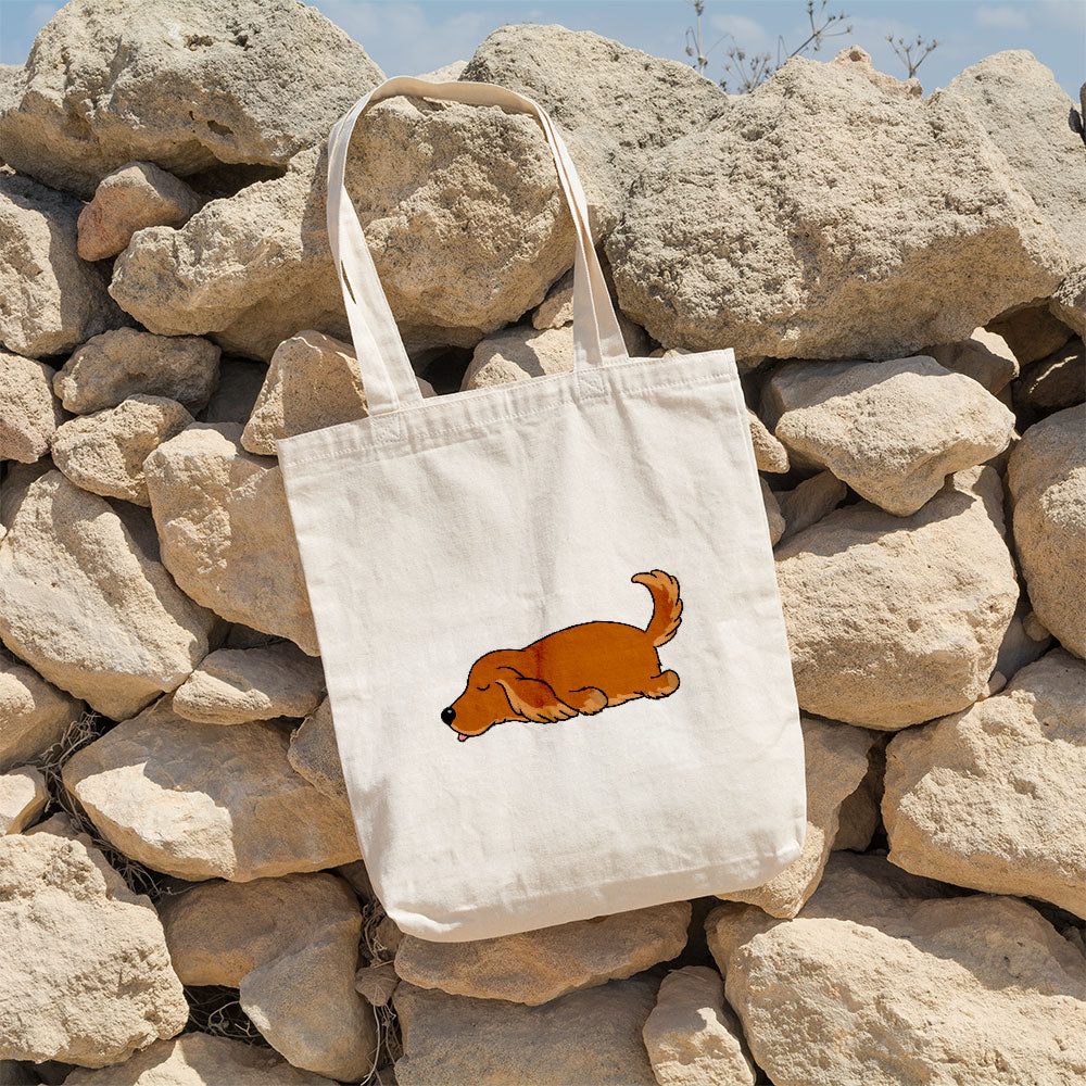 Sleepy Lazy Dog Irish Setter Red Totes at $22.95 found at Personalizedpetlovergifts