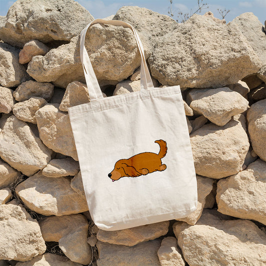 Sleepy Lazy Dog Irish Setter Red Black Totes at $22.95 found at Personalizedpetlovergifts