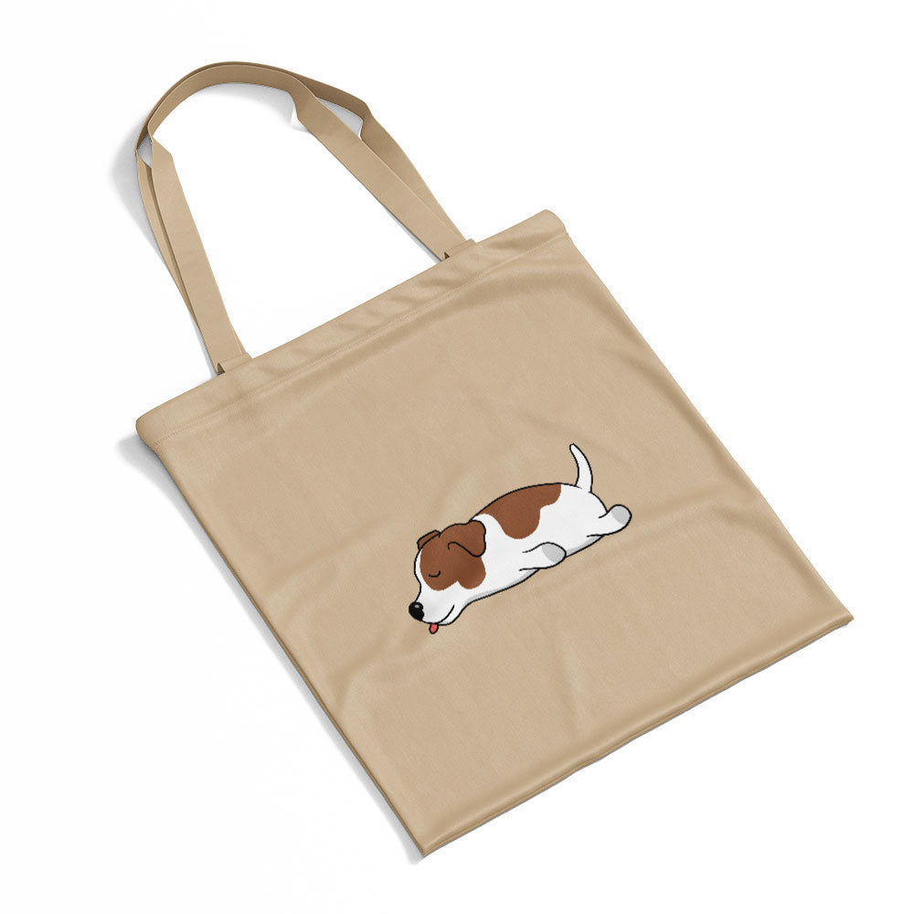 Sleepy Lazy Dog Jack Russell Terrier Totes at $22.95 found at Personalizedpetlovergifts