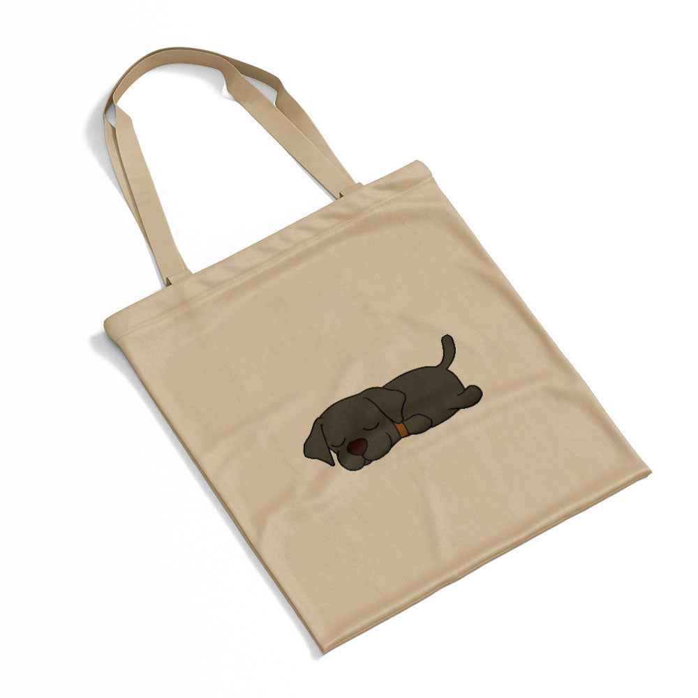 Sleepy Lazy Dog Labrador Retriever Choco Totes at $22.95 found at Personalizedpetlovergifts