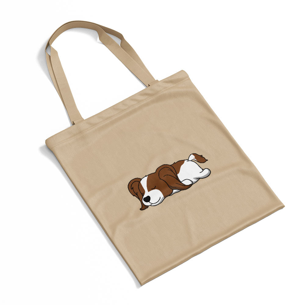 Sleepy Lazy Dog Papillon Red Totes at $22.95 found at Personalizedpetlovergifts