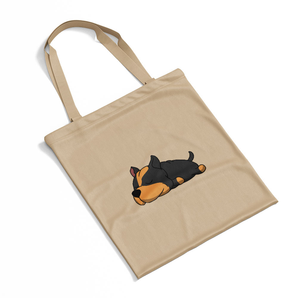 Sleepy Lazy Dog Pitbull Black Totes at $22.95 found at Personalizedpetlovergifts