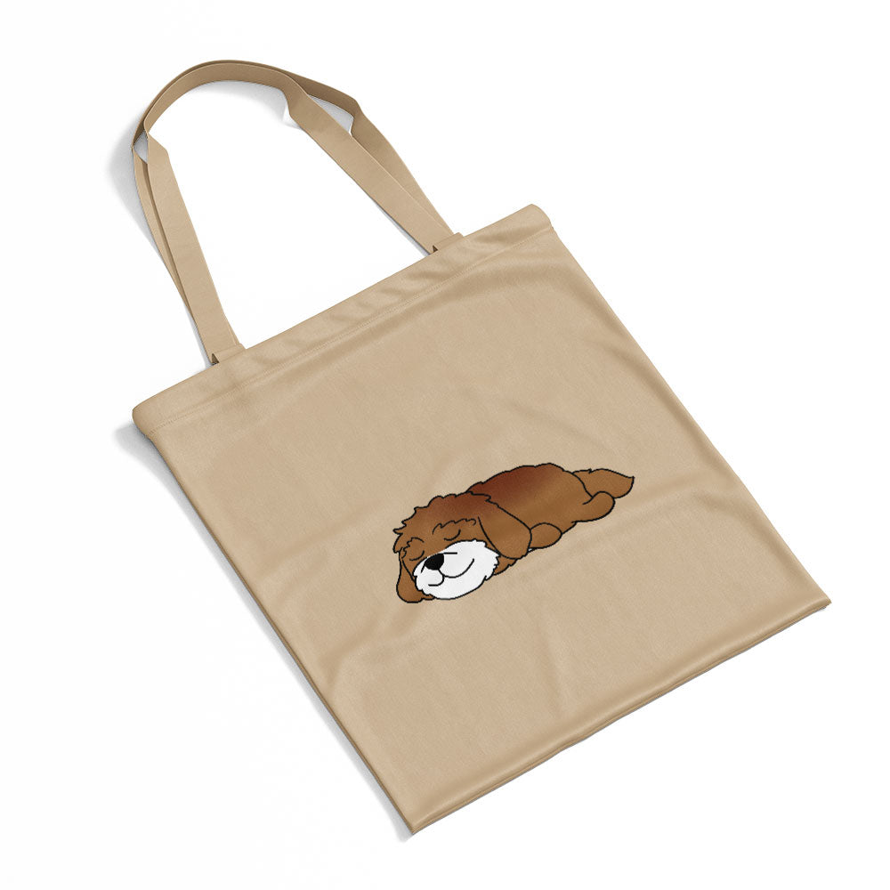 Sleepy Lazy Dog Shinh Tzu Totes at $22.95 found at Personalizedpetlovergifts