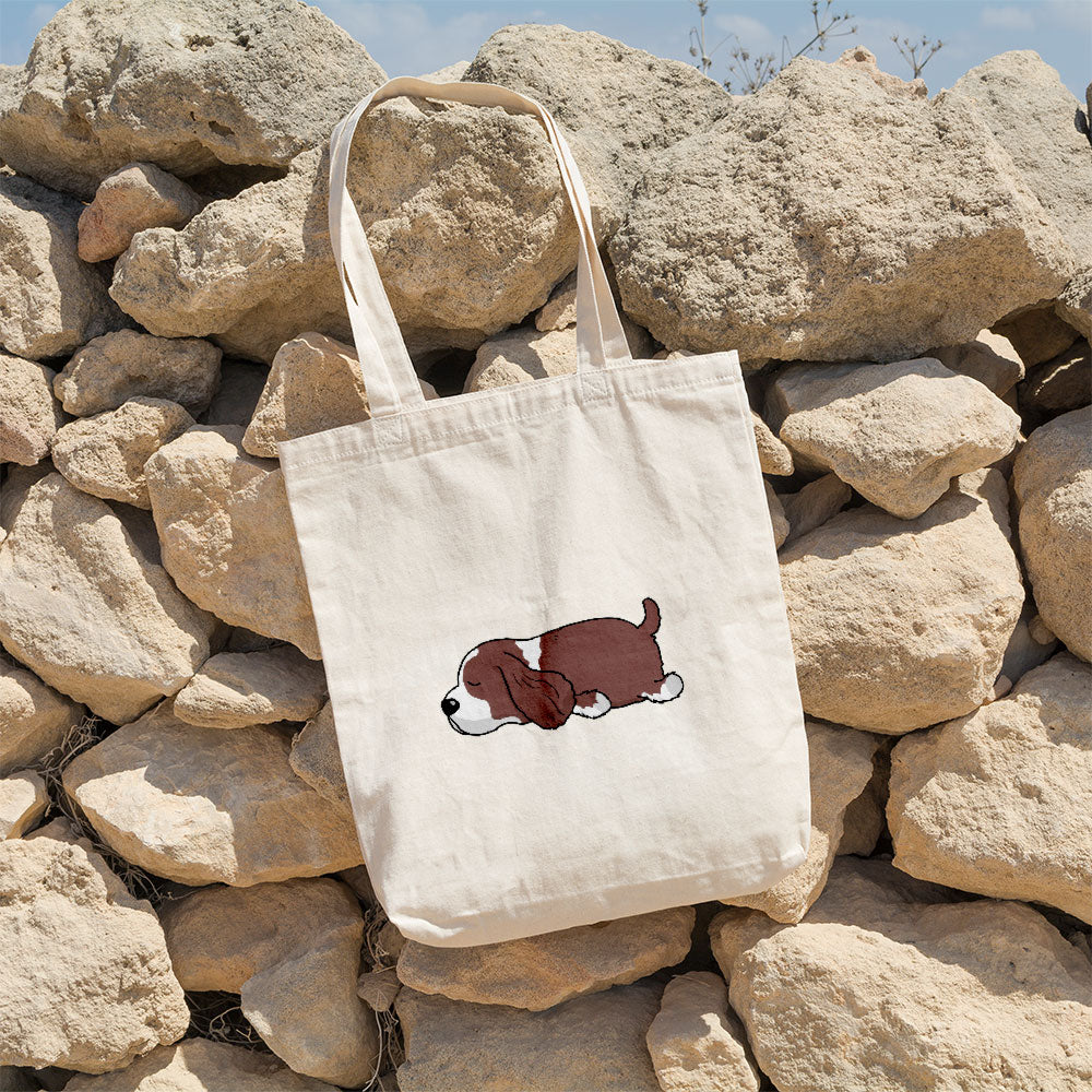 Sleepy Lazy Dog Springer Spanish Liver Totes at $22.95 found at Personalizedpetlovergifts