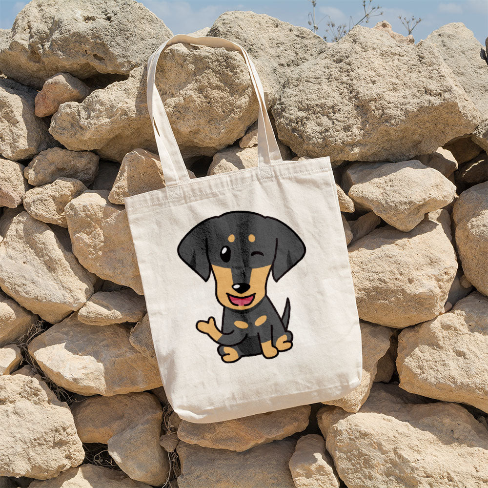 Smiling Doberman Totes at $22.95 found at Personalizedpetlovergifts