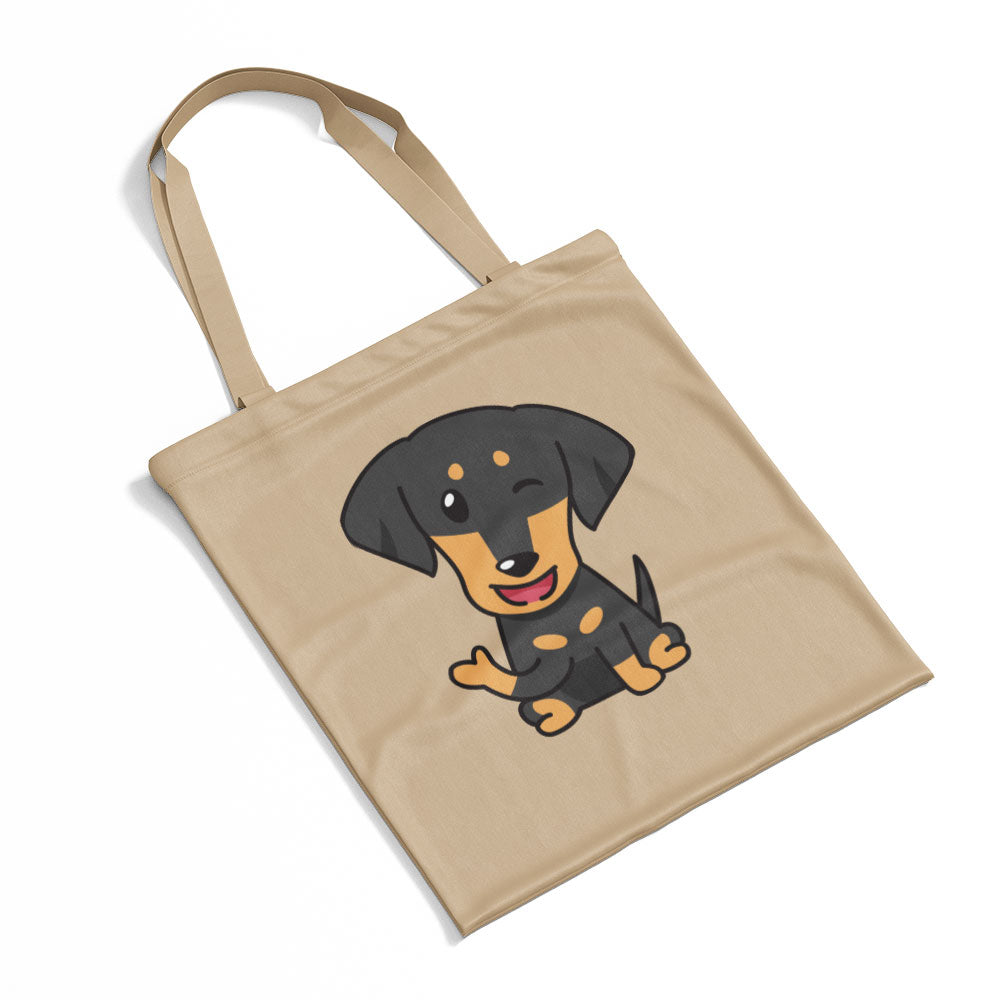 Smiling Doberman Totes at $22.95 found at Personalizedpetlovergifts