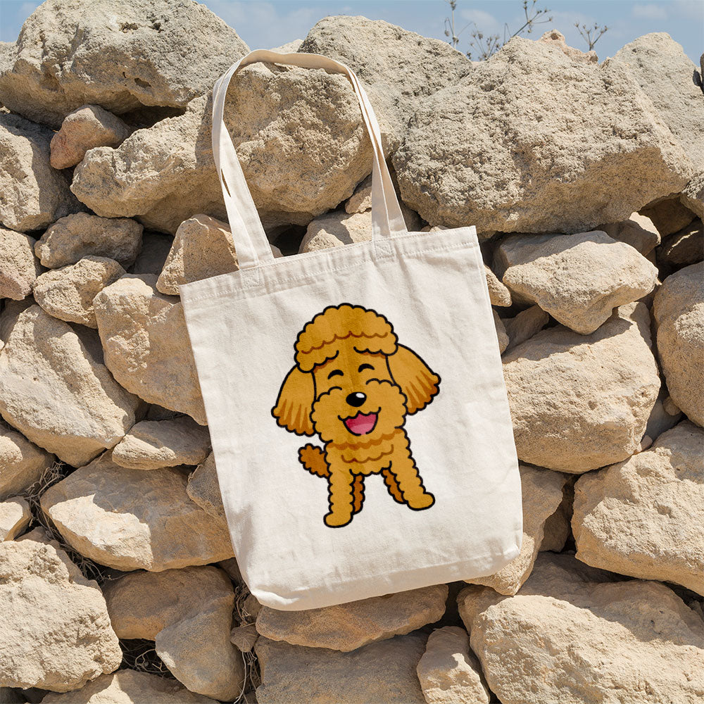 Smiling Golden Doodle Totes at $22.95 found at Personalizedpetlovergifts