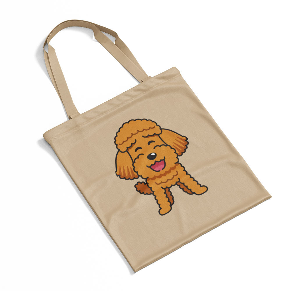 Smiling Golden Doodle Totes at $22.95 found at Personalizedpetlovergifts