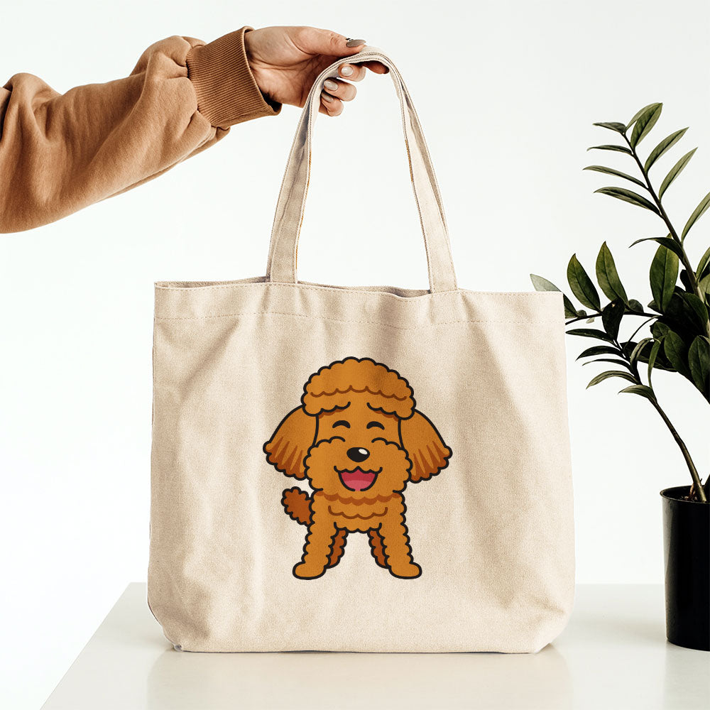 Smiling Golden Doodle Totes at $22.95 found at Personalizedpetlovergifts