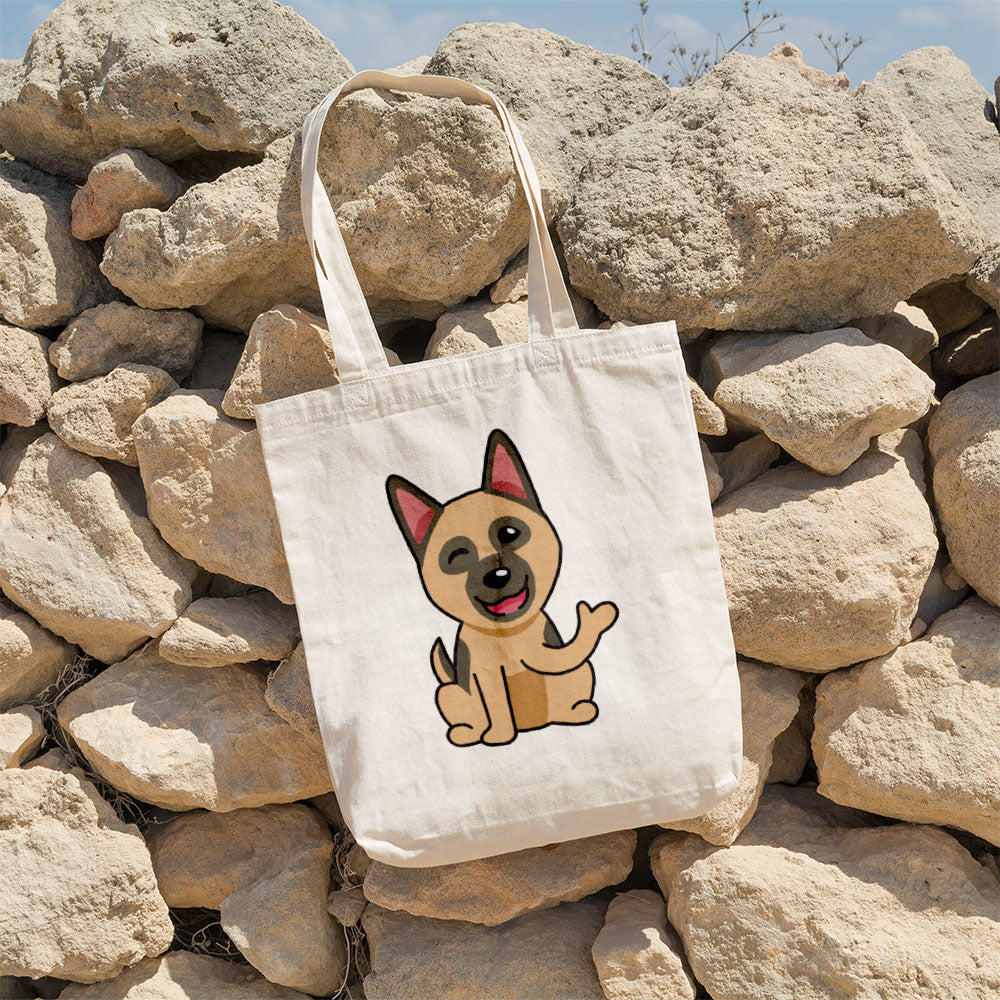 Smiling Shepard Puppy Totes at $22.95 found at Personalizedpetlovergifts