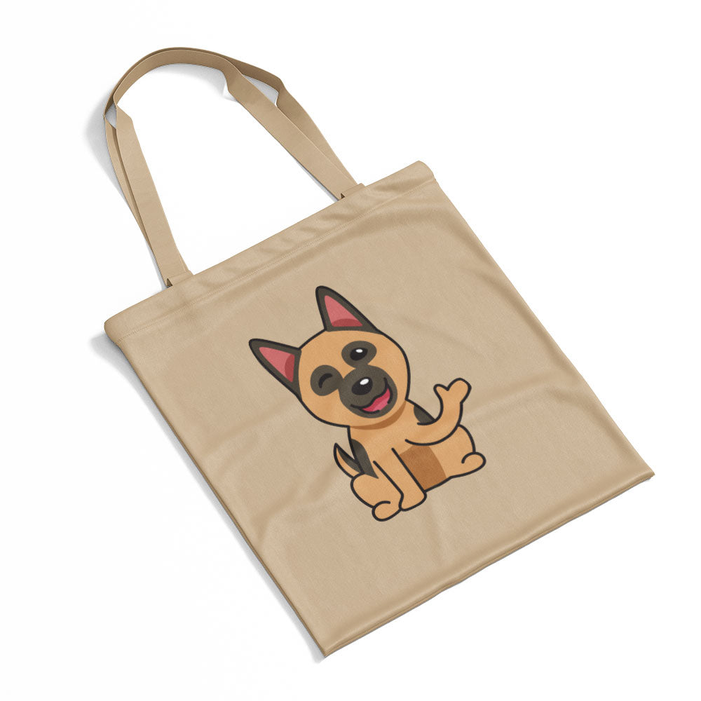 Smiling Shepard Puppy Totes at $22.95 found at Personalizedpetlovergifts