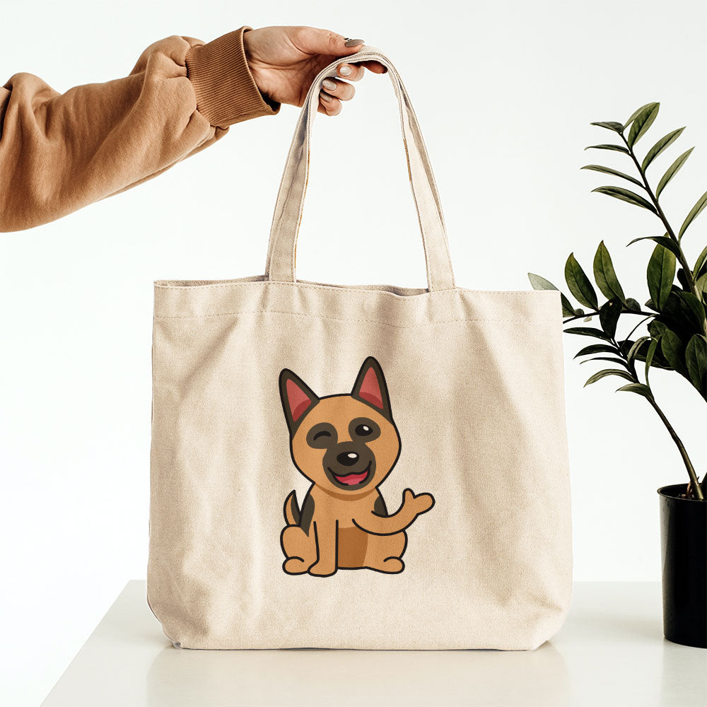 Smiling Shepard Puppy Totes at $22.95 found at Personalizedpetlovergifts