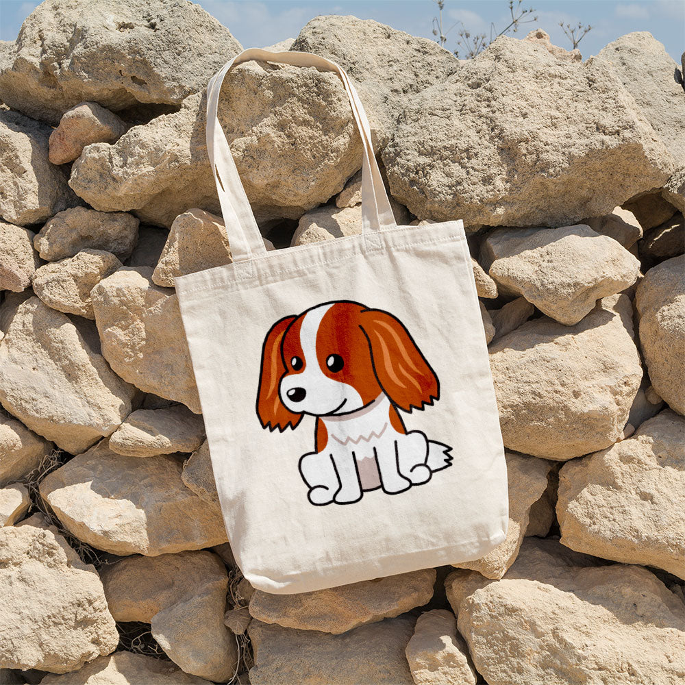 Smiling Spaniel Puppy Totes at $22.95 found at Personalizedpetlovergifts