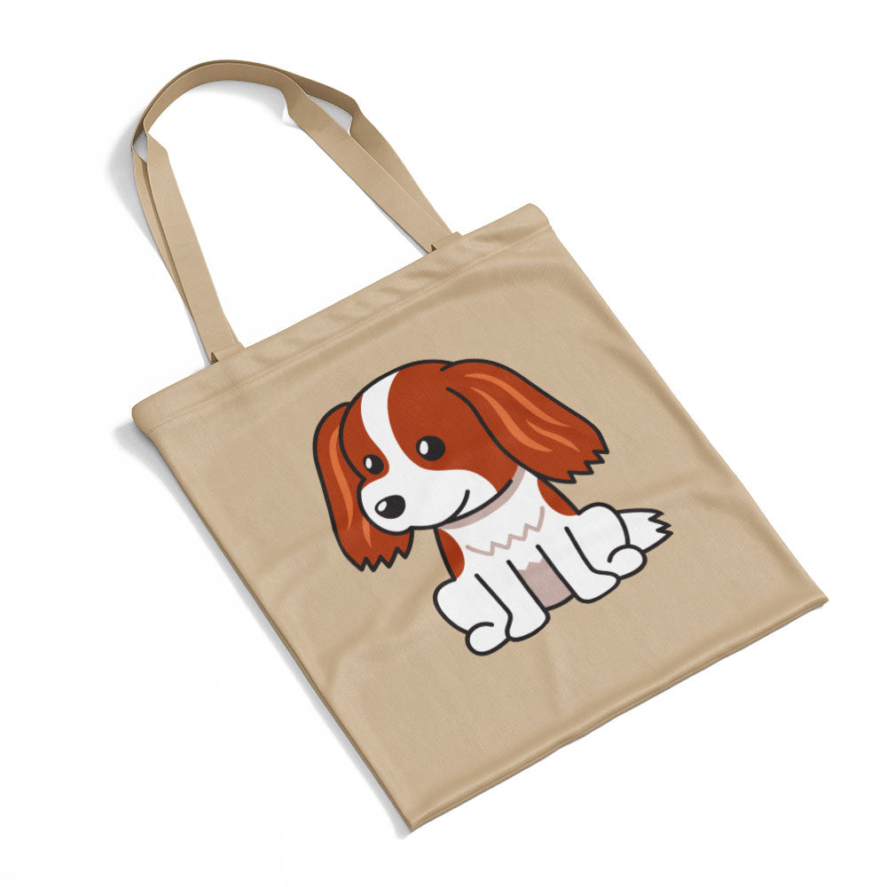 Smiling Spaniel Puppy Totes at $22.95 found at Personalizedpetlovergifts