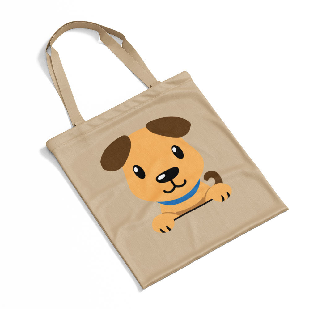 Smiling Tan Dog Totes at $22.95 found at Personalizedpetlovergifts