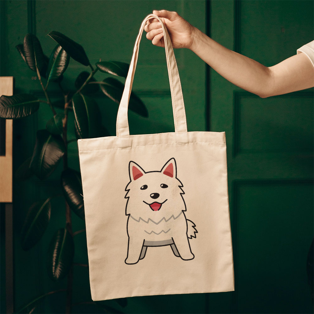 Smiling White Husky Totes at $22.95 found at Personalizedpetlovergifts