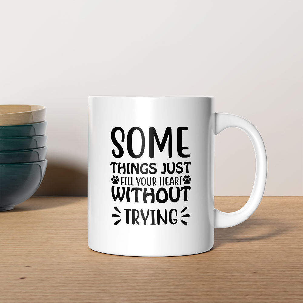 Some Things Just Fill Your Heart Coffee Mug at $13.95 found at Personalizedpetlovergifts