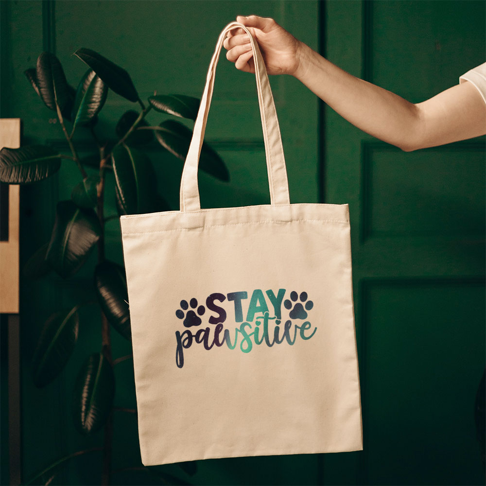 Stay Pawsitive With Paws Totes at $22.95 found at Personalizedpetlovergifts