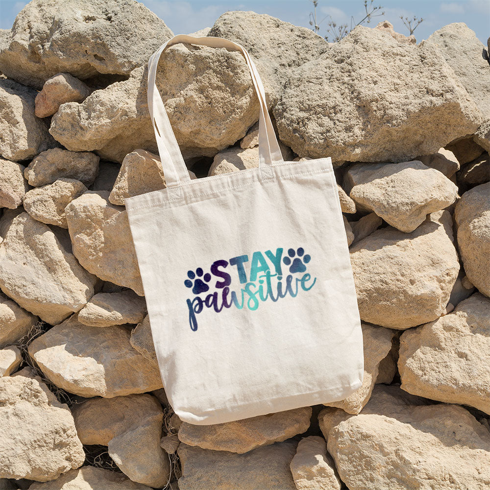 Stay Pawsitive With Paws Totes at $22.95 found at Personalizedpetlovergifts