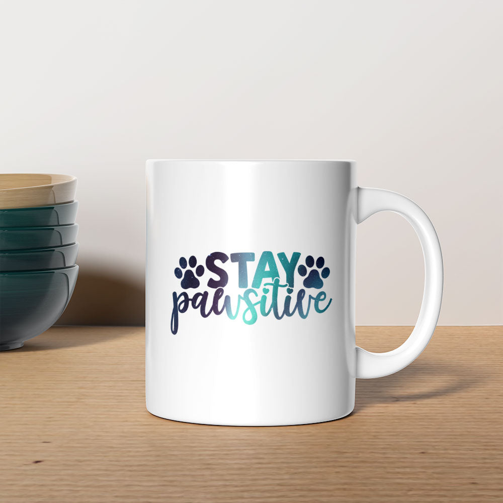 Stay Pawsitive With Paws Mugs at $13.95 found at Personalizedpetlovergifts