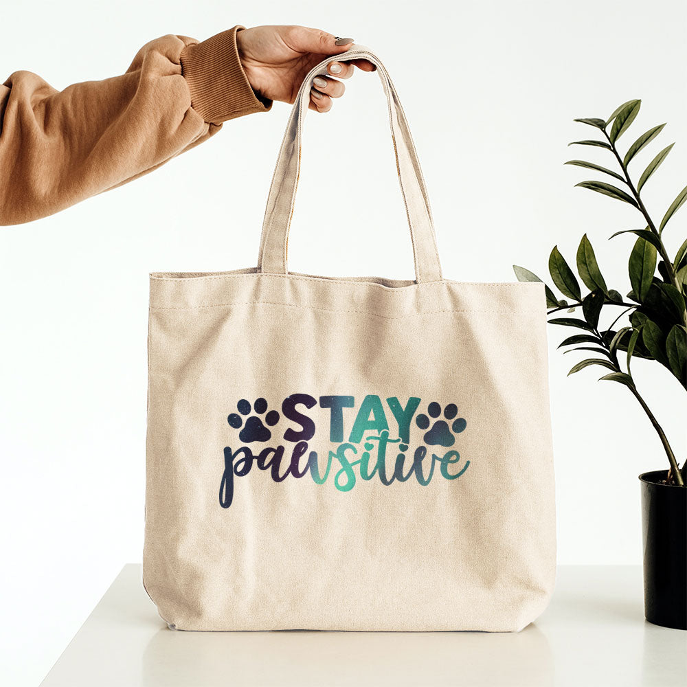 Stay Pawsitive With Paws Totes at $22.95 found at Personalizedpetlovergifts