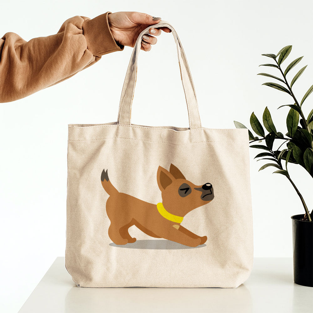 Stretching Brown Puppy Totes at $22.95 found at Personalizedpetlovergifts