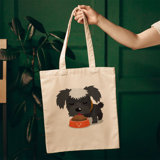 Terrior Puppy Eating Totes at $22.95 found at Personalizedpetlovergifts