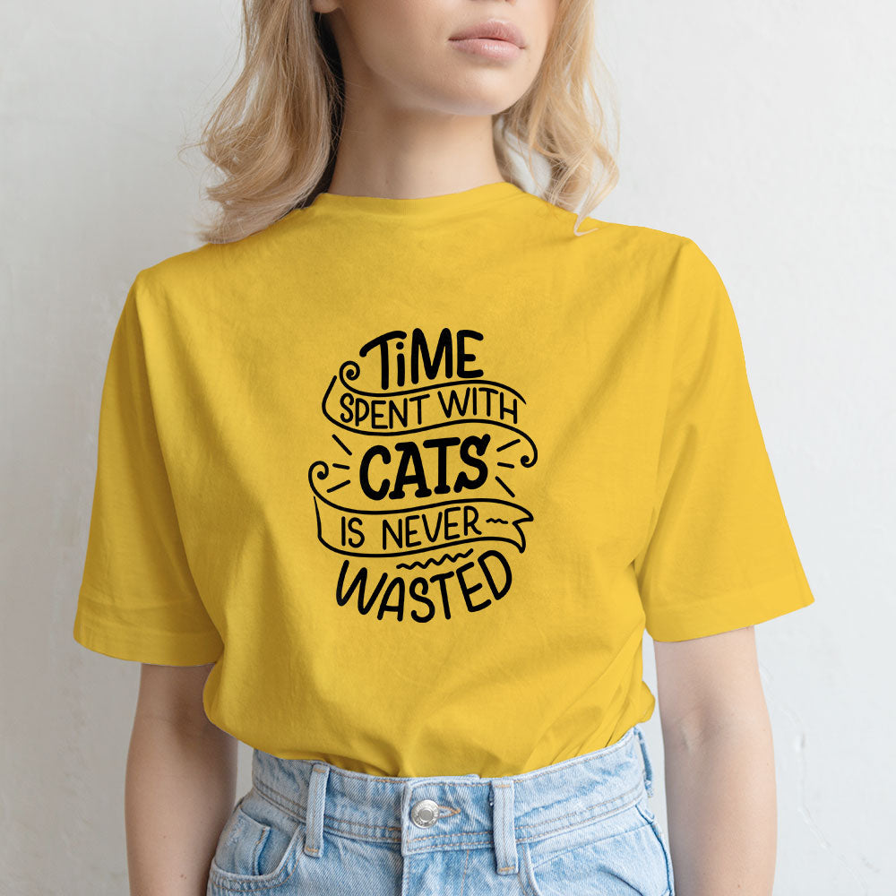 Time Spent With Cats Is Never Wasted Unisex T-Shirt at $22.95 found at Personalizedpetlovergifts